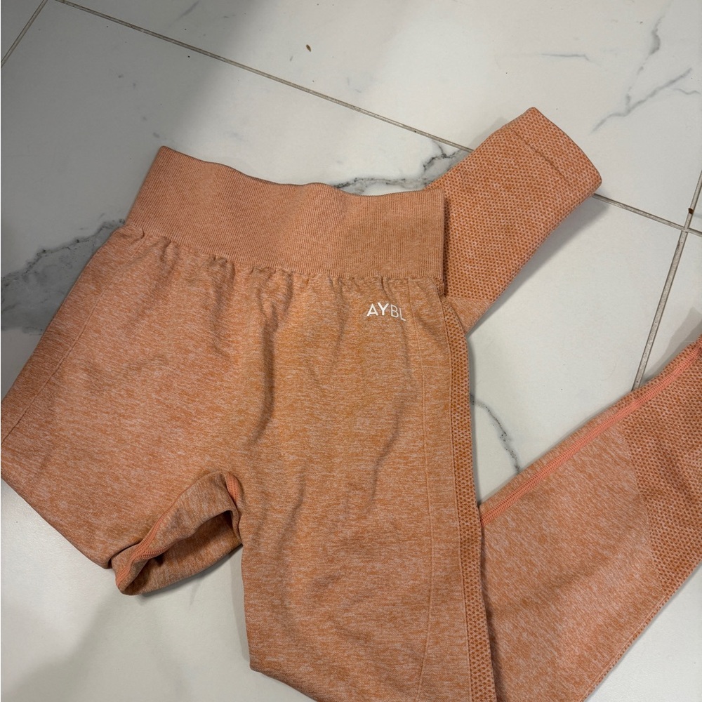 AYBL Heathered Orange Seamless Leggings